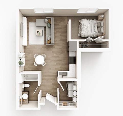 A2 Floor Plan at The Haven on Veterans, North Dakota, 58104